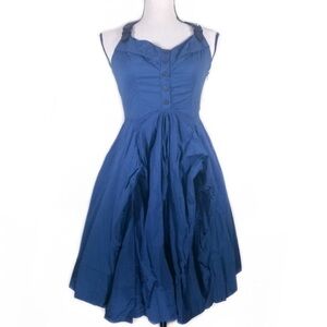 All Saints Amikiri Leather Harness Parachute Dress